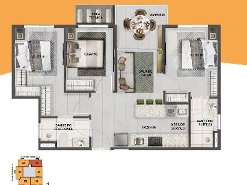 planta 03 quartos